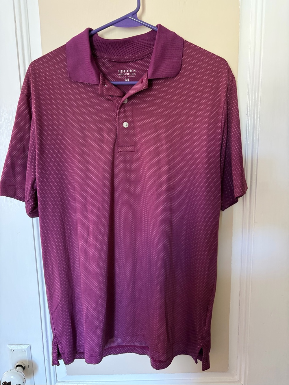 Brooks Brothers Men's Burgundy Polo